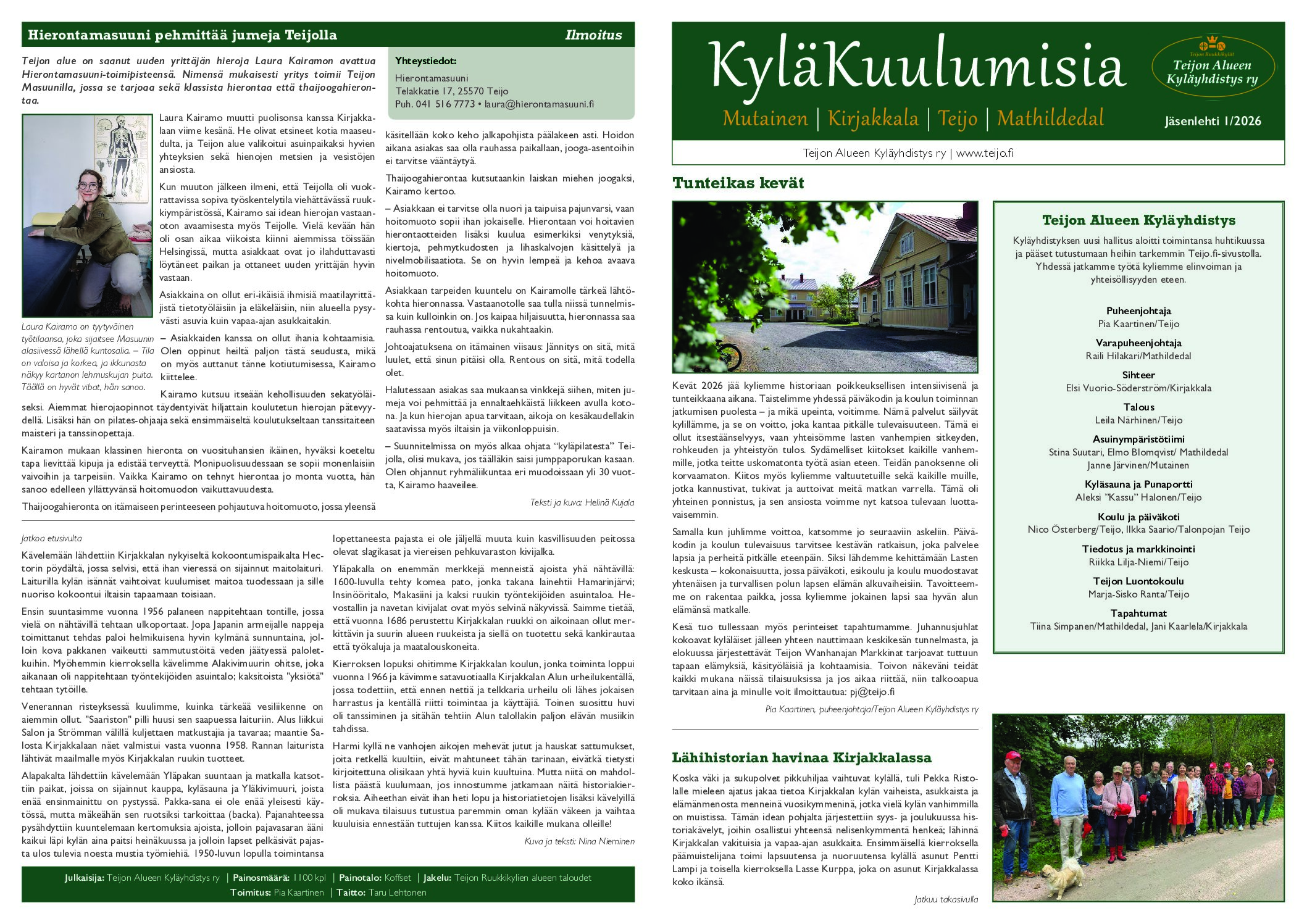 KyläKuulumiset Kesä 2026